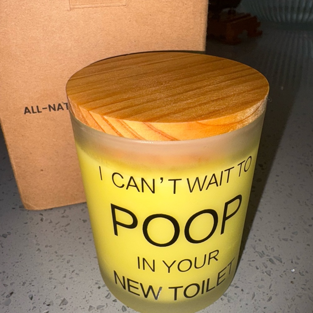 All-Natural Yellow Scented Candle